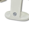 Load image into Gallery viewer, Dine Height Adjustable Cat Food Bowl White and Silver
