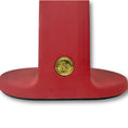 Load image into Gallery viewer, Dine Height Adjustable Cat Food Bowl Ruby Red and Gold
